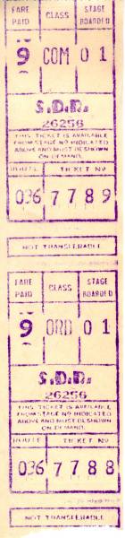 SDR Omnibus ticket